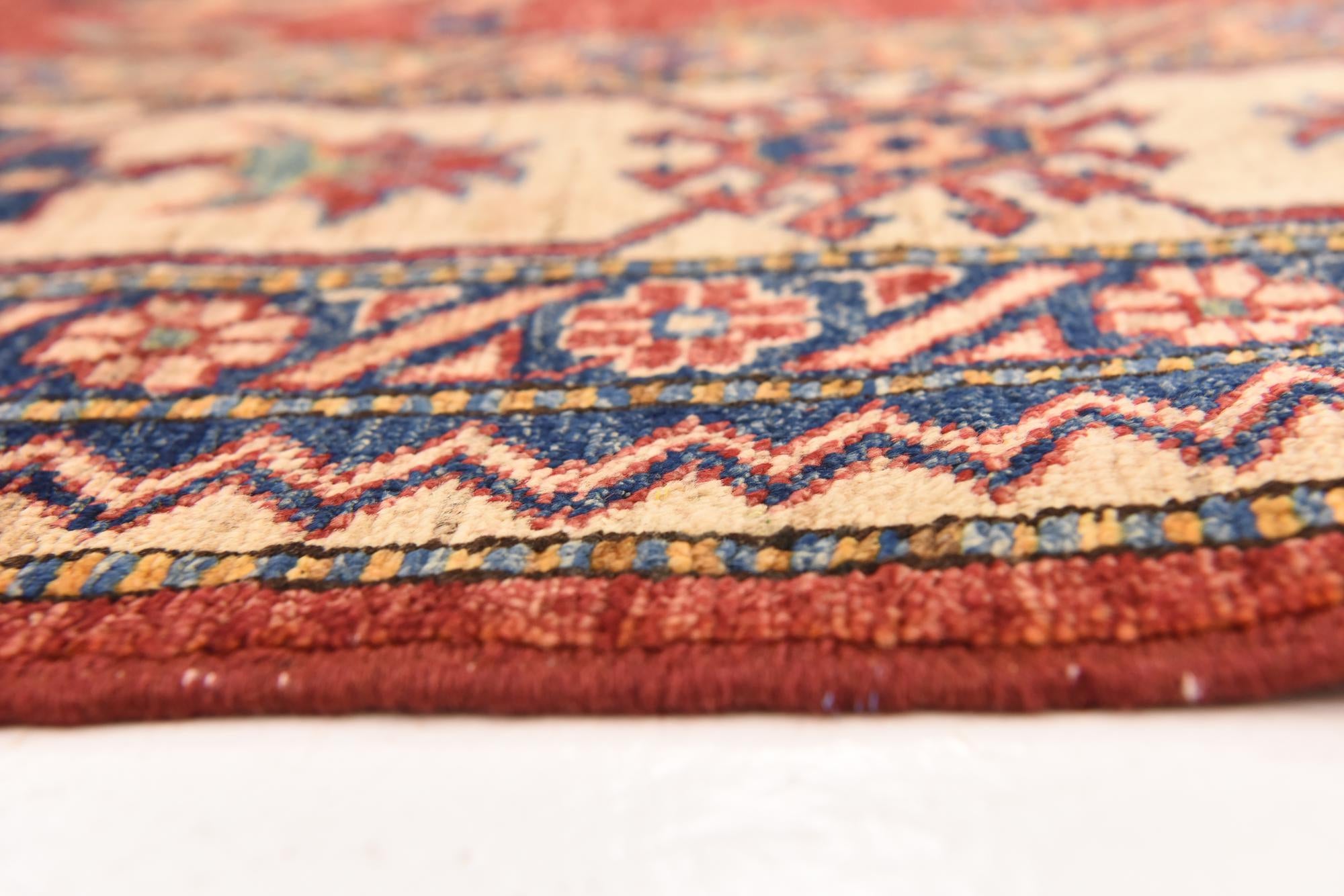 5' 8 x 8' 10 Hand Knotted Kazak Oriental Rug