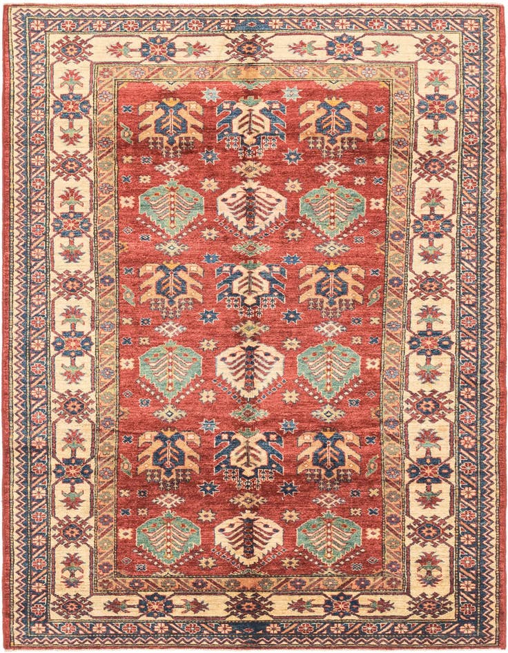 Detail image of 5' 8 x 8' 10 Hand Knotted Kazak Oriental Rug