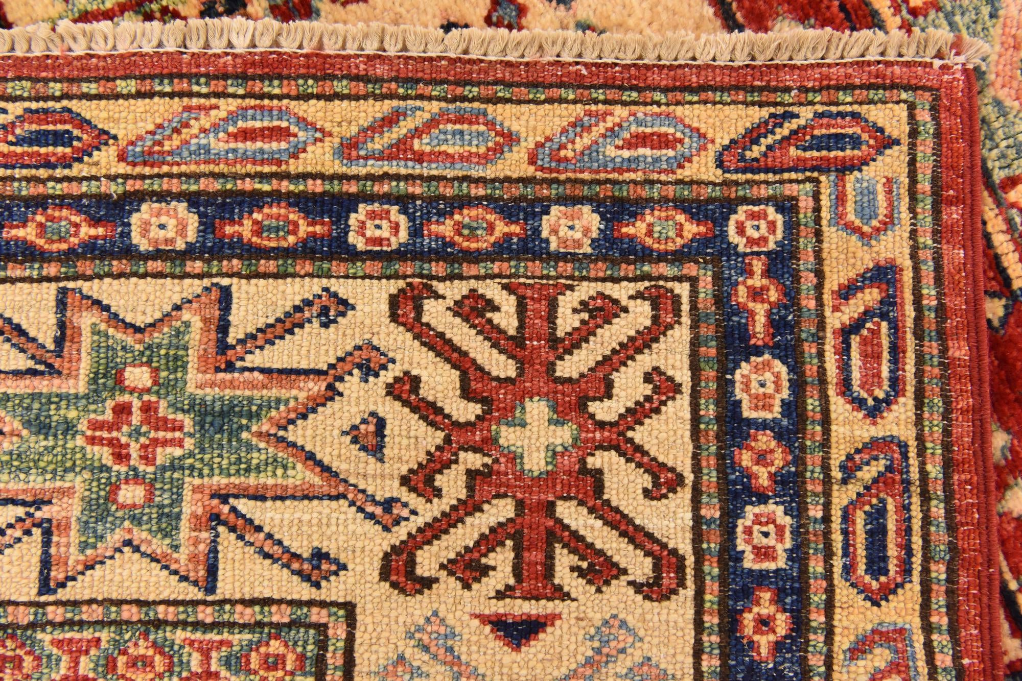 6' x 7' 10 Hand Knotted Kazak Oriental Rug