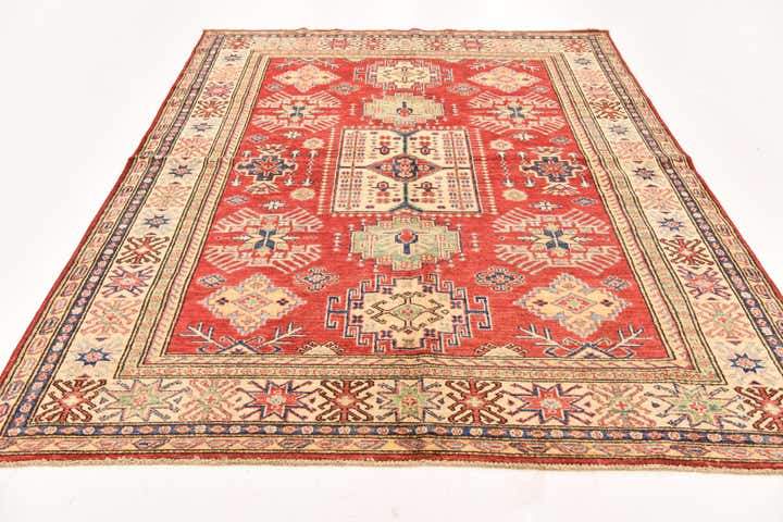6' x 7' 10 Hand Knotted Kazak Oriental Rug