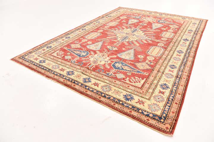 5' 9 x 8' 5 Hand Knotted Kazak Oriental Rug
