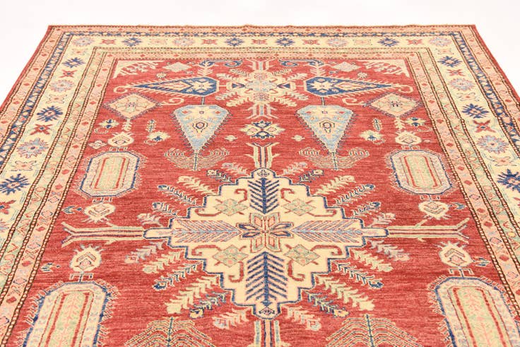 Detail image of 5' 9 x 8' 5 Hand Knotted Kazak Oriental Rug