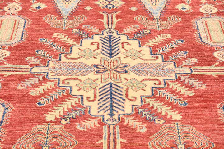 175cm x 255cm Hand Knotted Kazak Oriental Rug