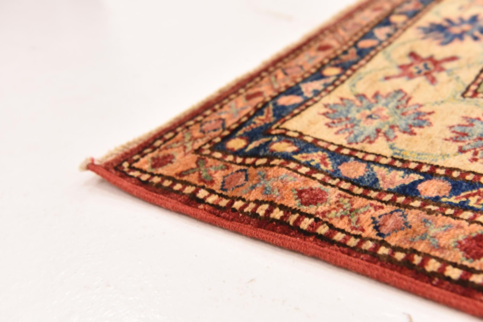 175cm x 255cm Hand Knotted Kazak Oriental Rug
