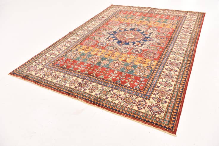 Detail image of 5' 7 x 7' 10 Hand Knotted Kazak Oriental Rug