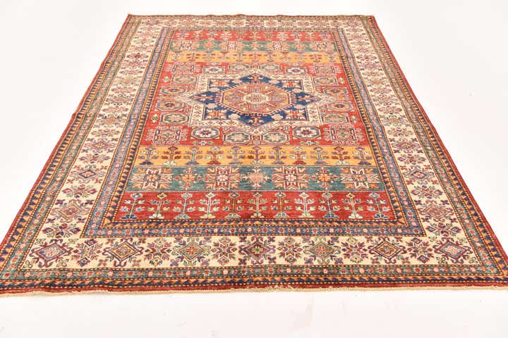 5' 7 x 7' 10 Hand Knotted Kazak Oriental Rug