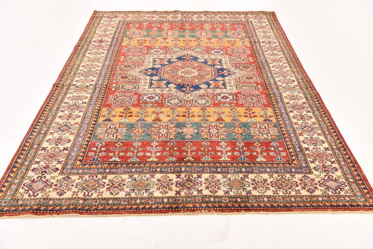 Detail image of 5' 7 x 7' 10 Hand Knotted Kazak Oriental Rug