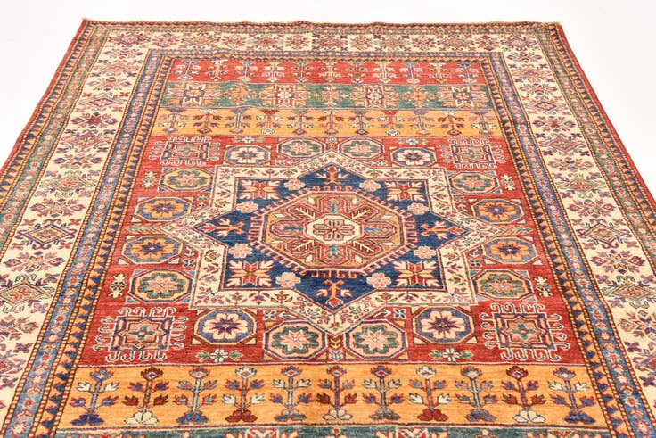 Detail image of 5' 7 x 7' 10 Hand Knotted Kazak Oriental Rug