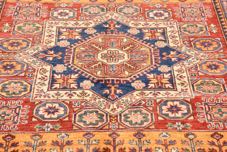 Detail image of 5' 7 x 7' 10 Hand Knotted Kazak Oriental Rug