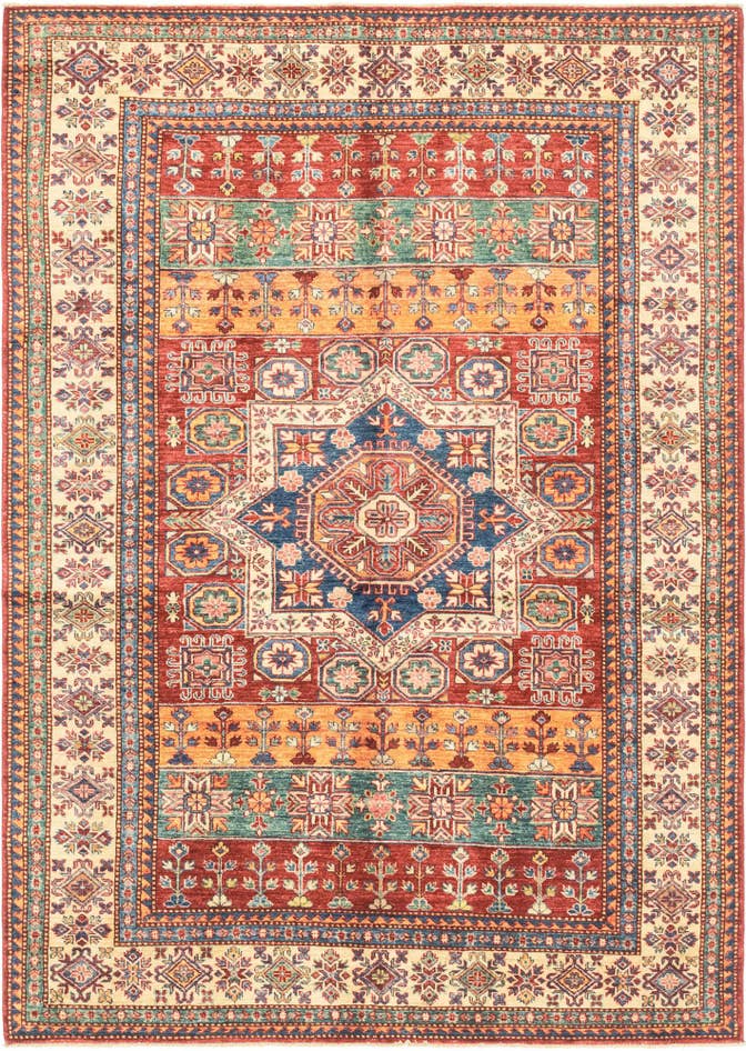 Detail image of 5' 7 x 7' 10 Hand Knotted Kazak Oriental Rug