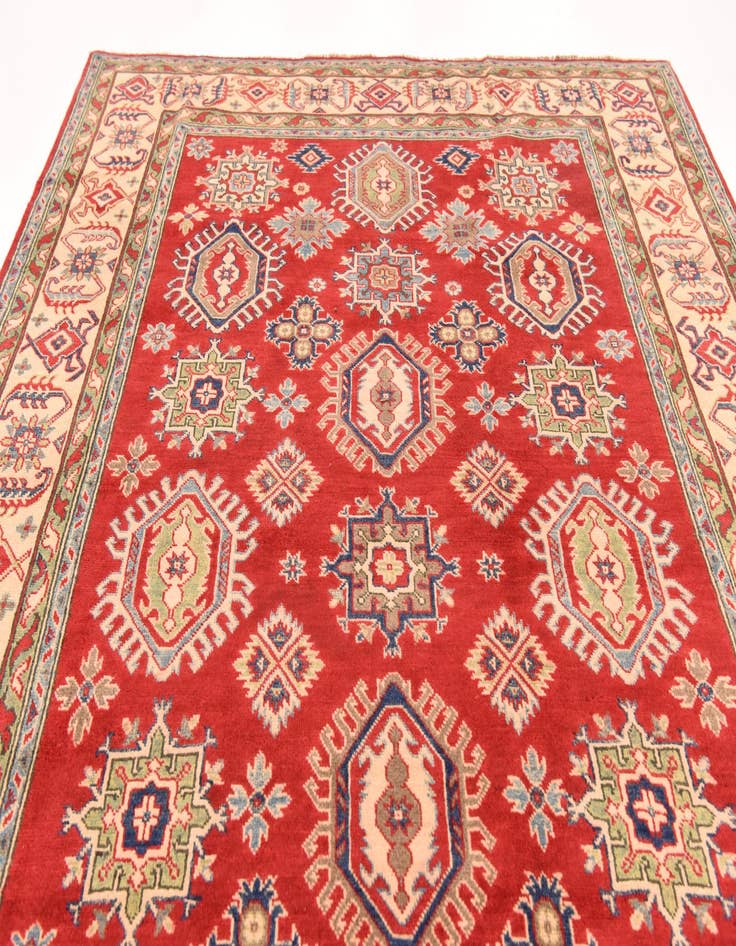 Detail image of 6' 6 x 9' 10 Hand Knotted Kazak Rug