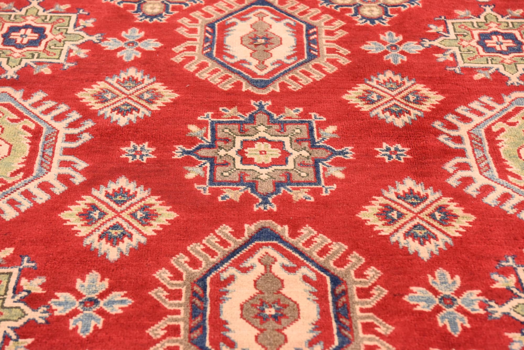 6' 6 x 9' 10 Hand Knotted Kazak Rug