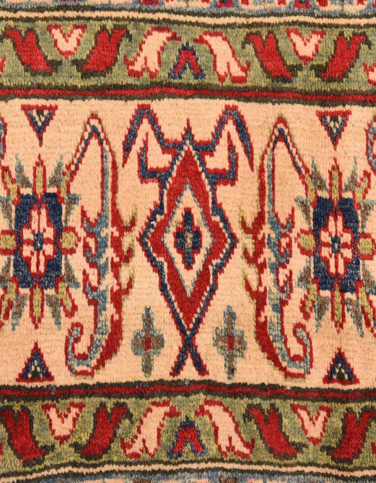 Detail image of 6' 6 x 9' 10 Hand Knotted Kazak Rug