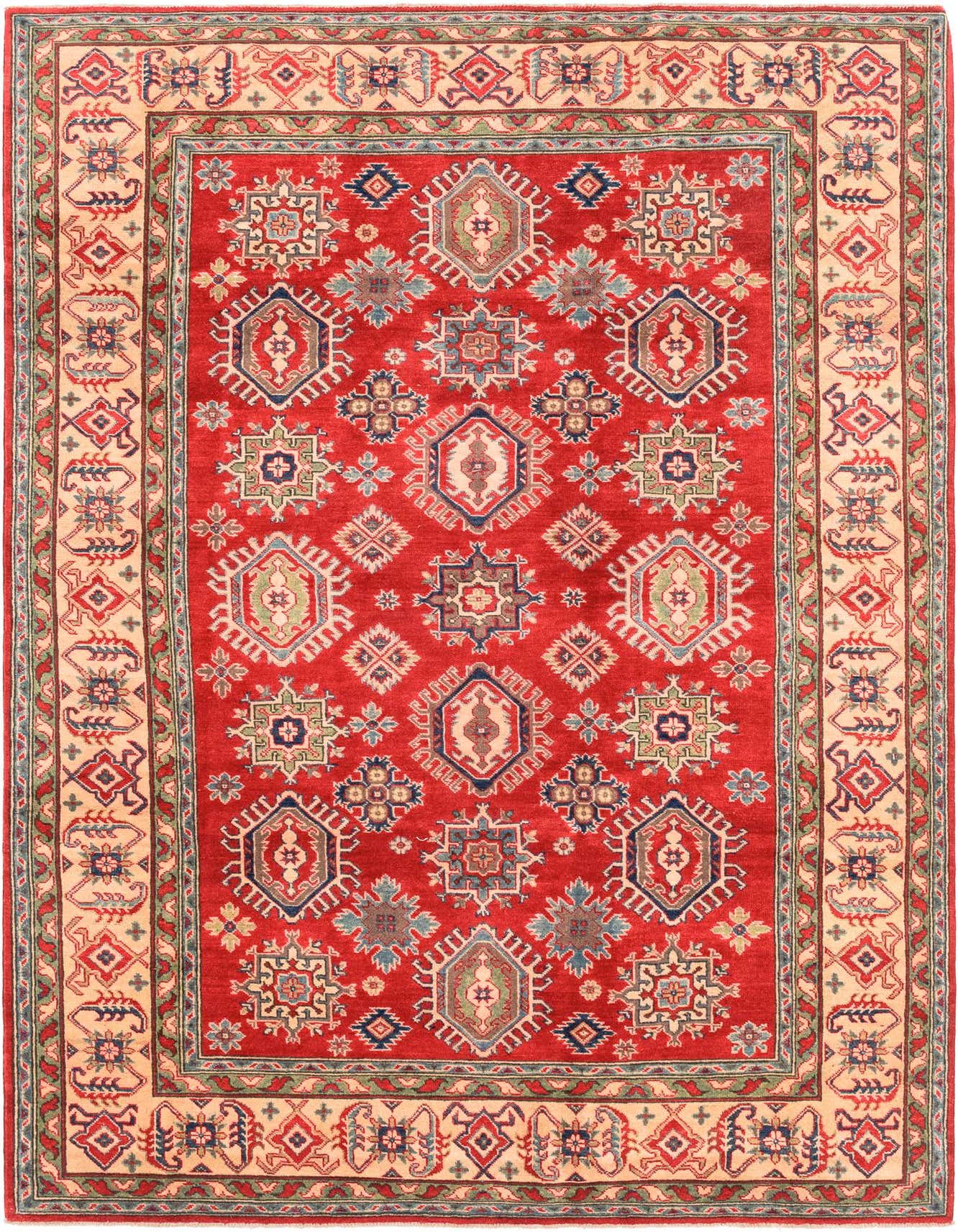 6' 6 x 9' 10 Hand Knotted Kazak Rug