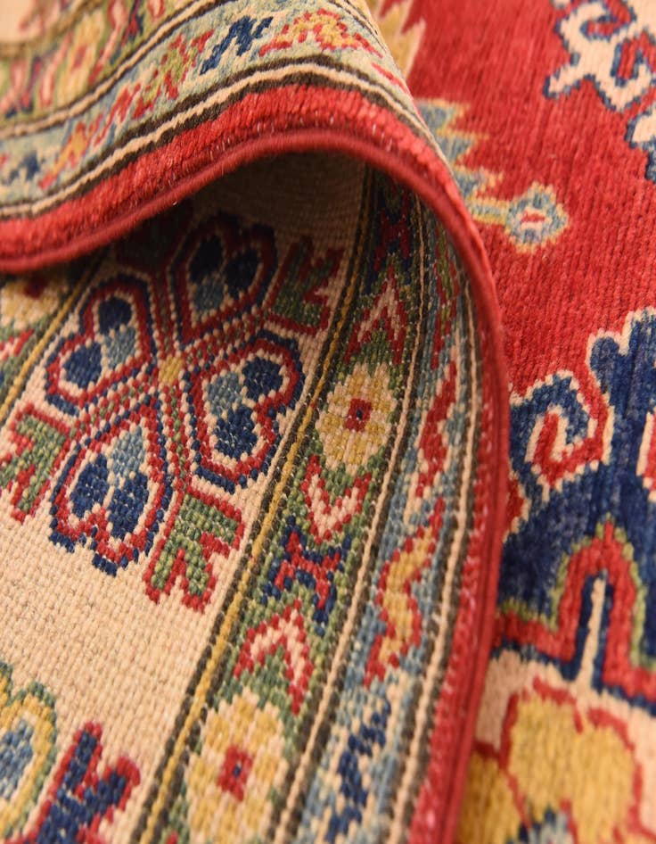 Detail image of 6' 1 x 9'  Hand Knotted Kazak Rug