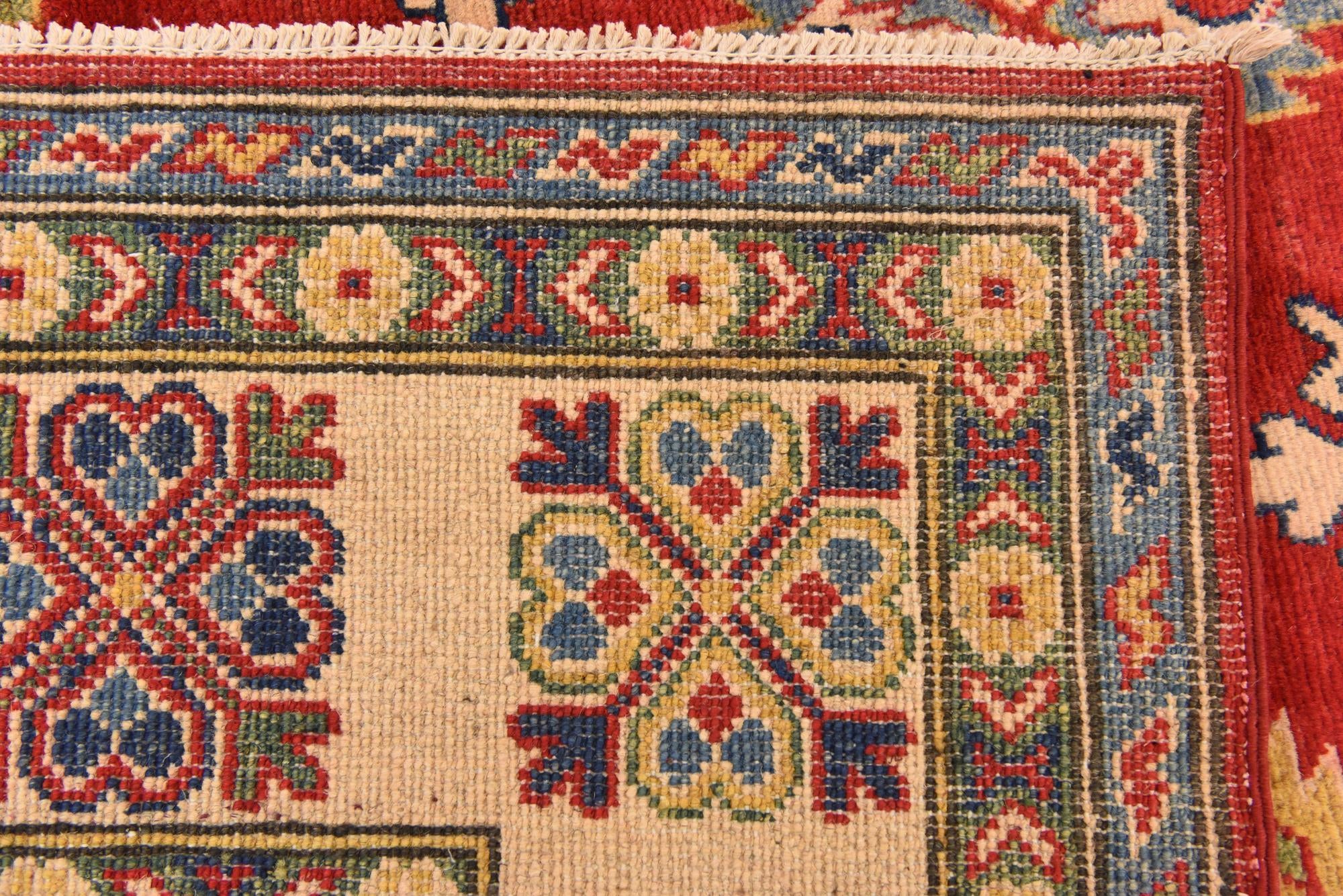 6' 1 x 9' Hand Knotted Kazak Rug