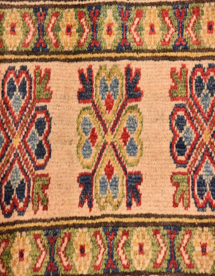 Detail image of 6' 1 x 9'  Hand Knotted Kazak Rug