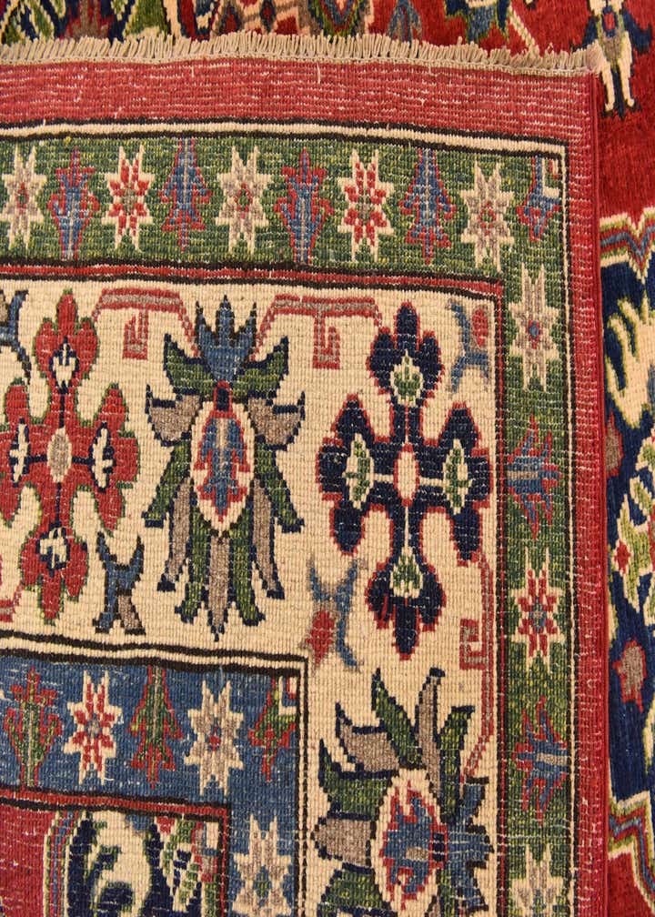 6' 4 x 9' 8 Hand Knotted Kazak Rug