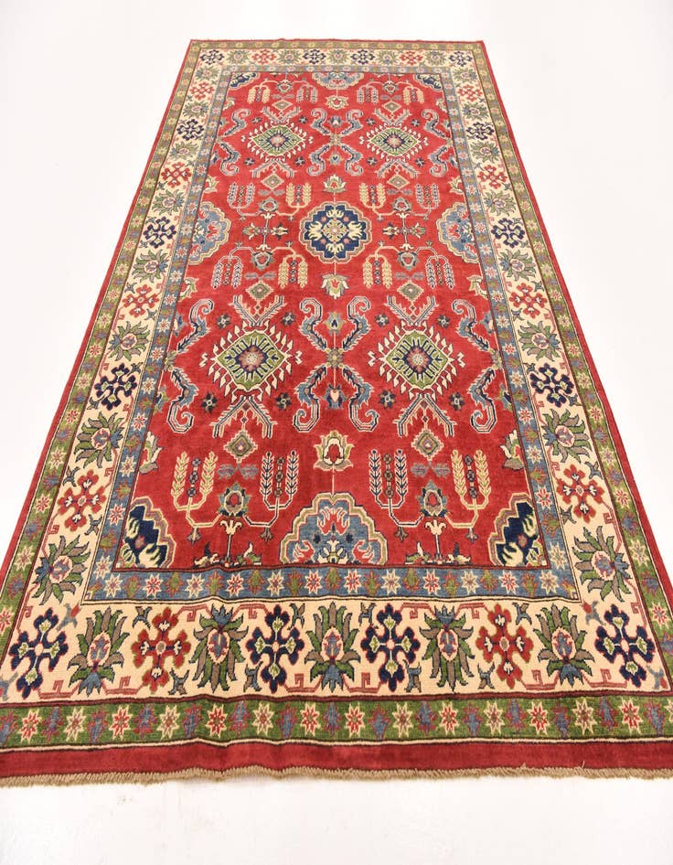Detail image of 6' 4 x 9' 8 Hand Knotted Kazak Rug