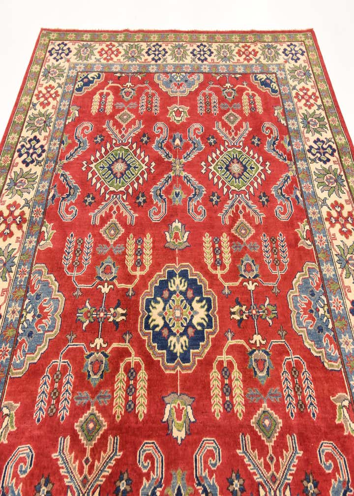 6' 4 x 9' 8 Hand Knotted Kazak Rug