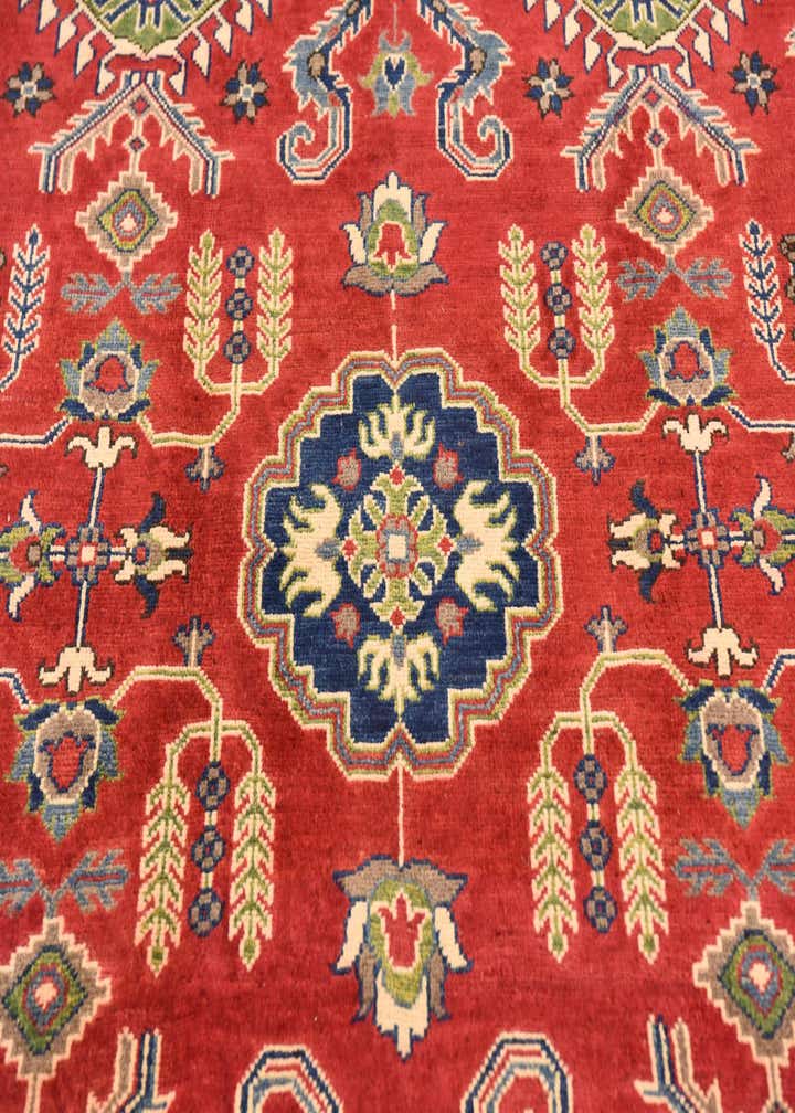 6' 4 x 9' 8 Hand Knotted Kazak Rug
