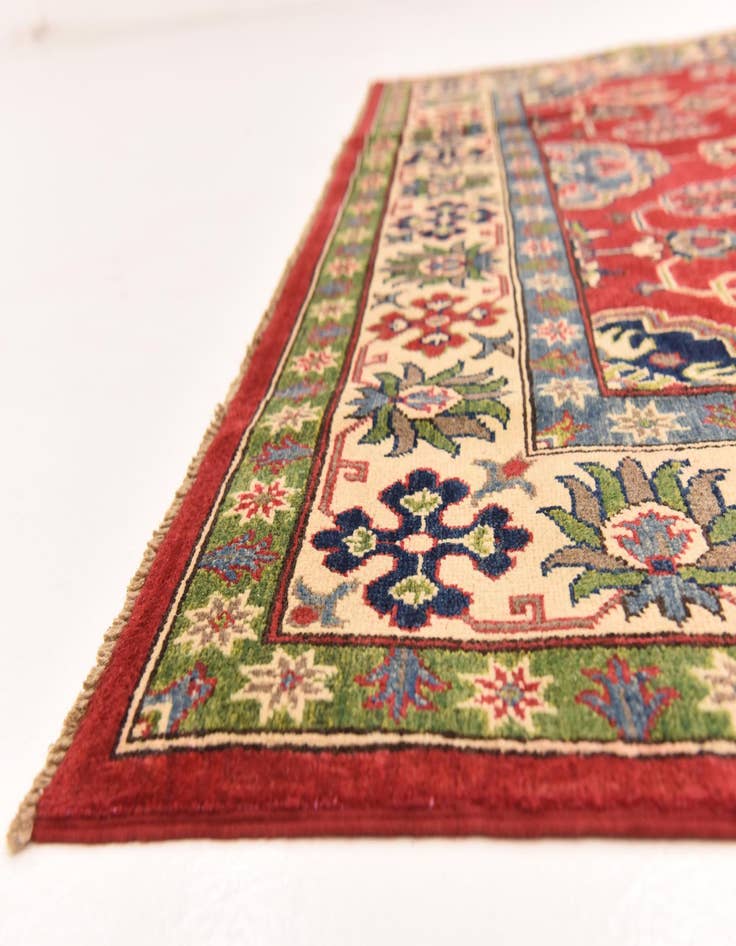 Detail image of 6' 4 x 9' 8  Hand Knotted Kazak Rug