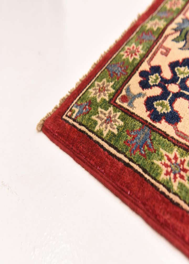6' 4 x 9' 8 Hand Knotted Kazak Rug