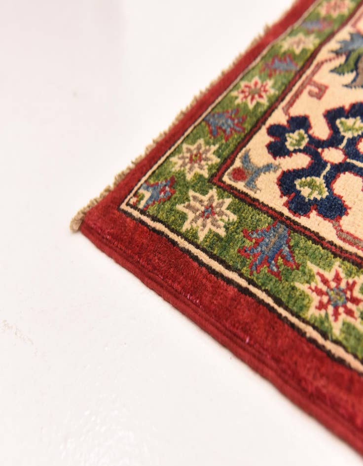 Detail image of 6' 4 x 9' 8  Hand Knotted Kazak Rug