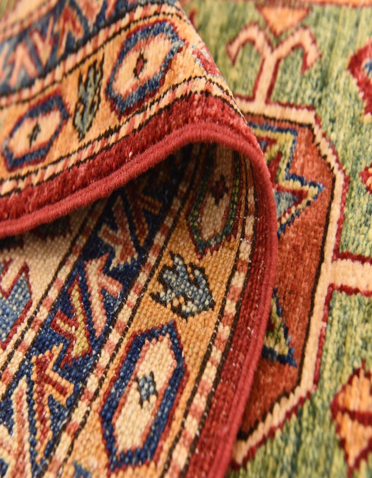 Detail image of 6' 8 x 10' 4 Hand Knotted Kazak Oriental Rug