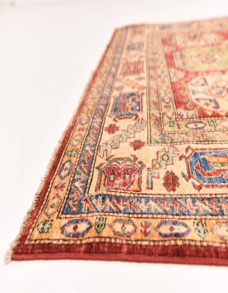 Detail image of 6' 8 x 10' 4 Hand Knotted Kazak Oriental Rug