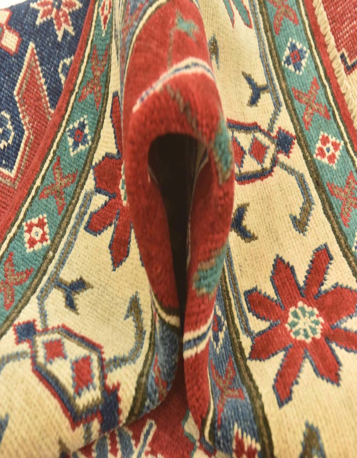 Detail image of 3' 10 x 5' 10  Hand Knotted Kazak Rug