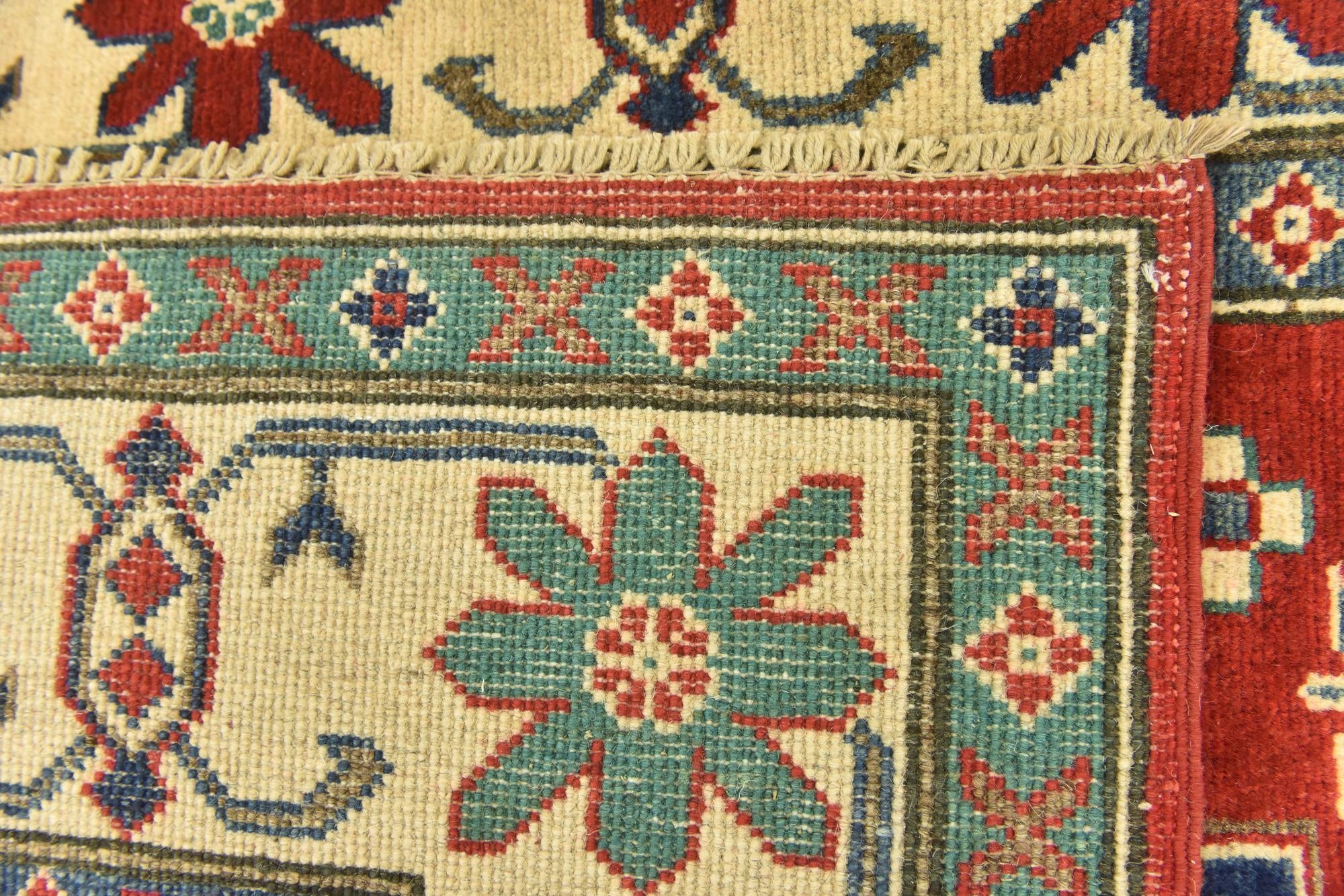 3' 10 x 5' 10 Hand Knotted Kazak Rug