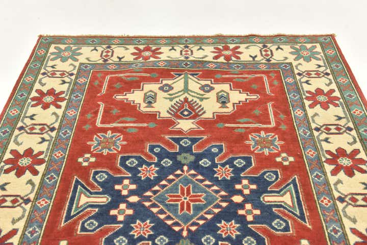 3' 10 x 5' 10 Hand Knotted Kazak Rug
