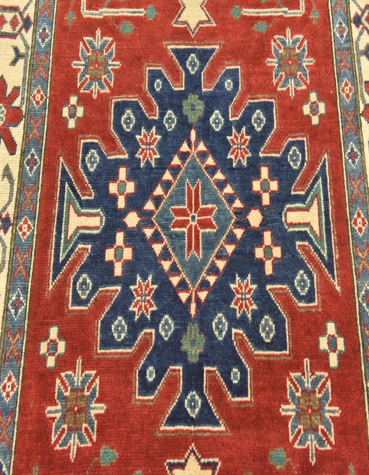 Detail image of 3' 10 x 5' 10  Hand Knotted Kazak Rug