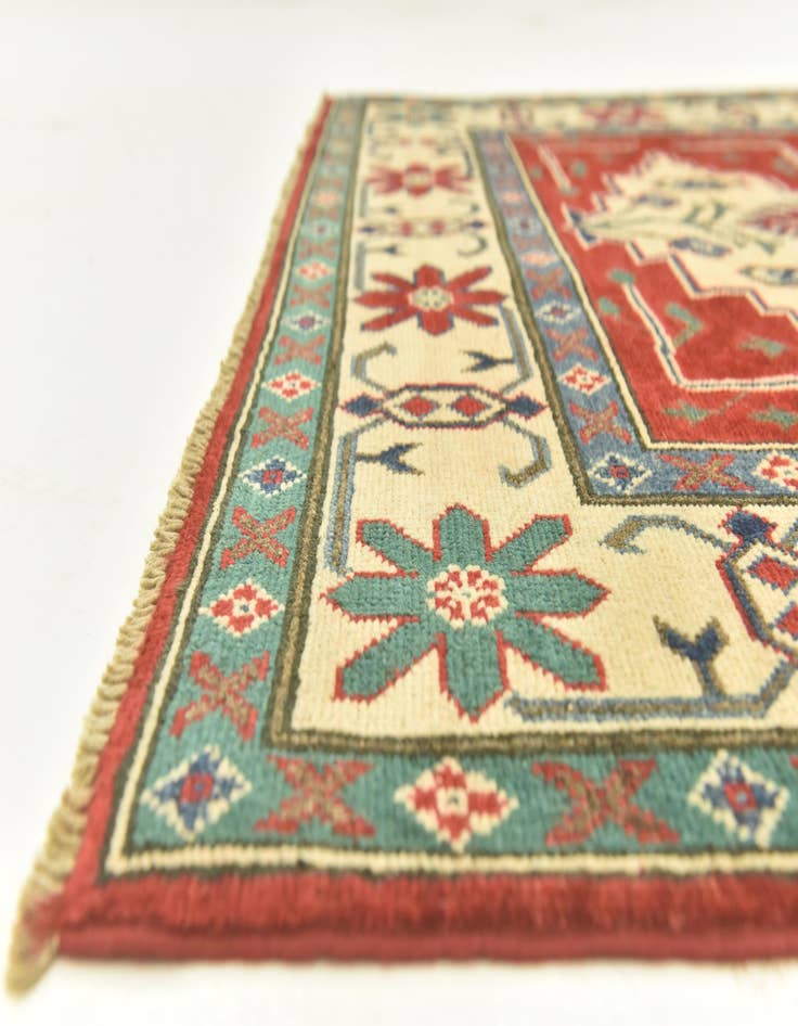 Detail image of 3' 10 x 5' 10  Hand Knotted Kazak Rug