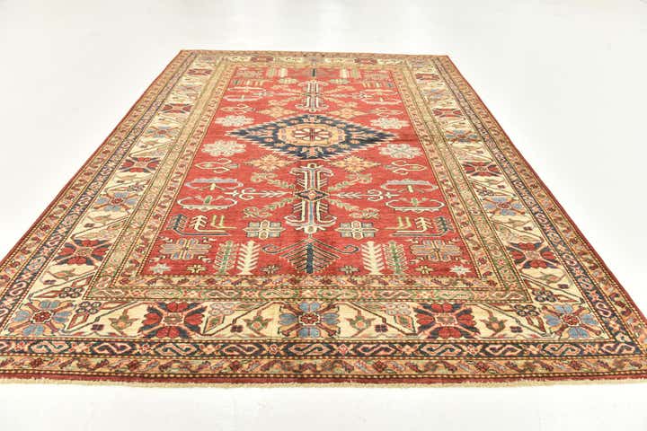 6' x 8' 2 Hand Knotted Kazak Oriental Rug