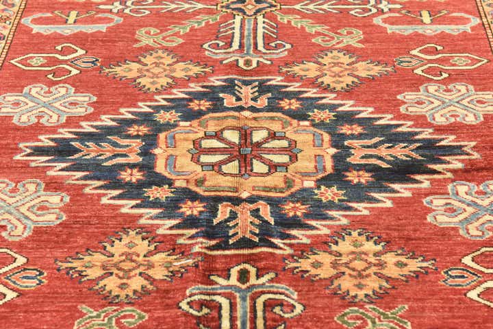 6' x 8' 2 Hand Knotted Kazak Oriental Rug