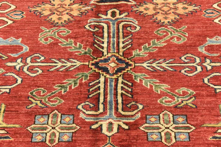 Detail image of 6' x 8' 2 Hand Knotted Kazak Oriental Rug