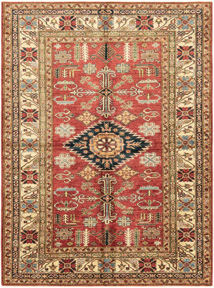 6' x 8' 2 Hand Knotted Kazak Oriental Rug