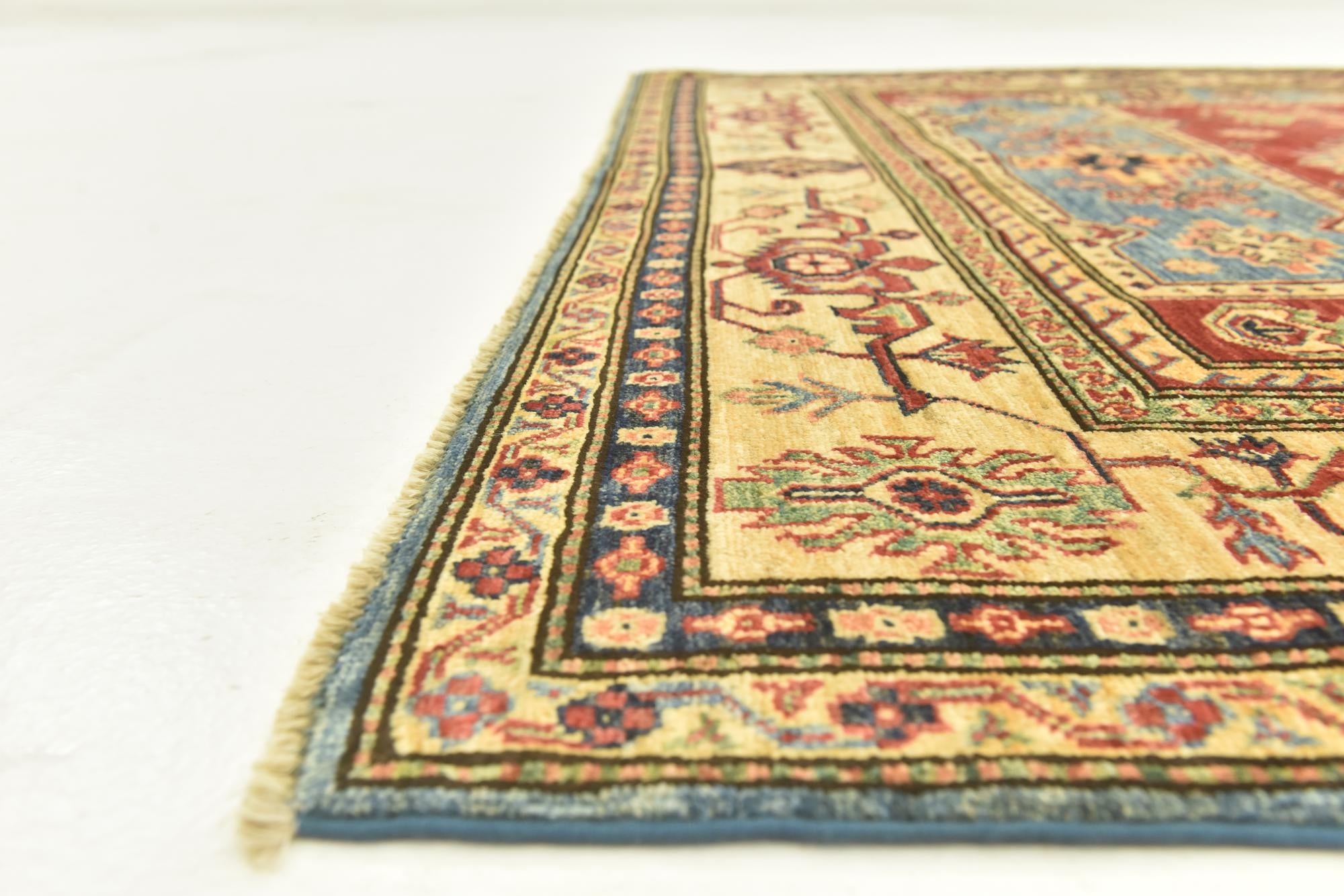 6' x 8' 7 Hand Knotted Kazak Oriental Rug