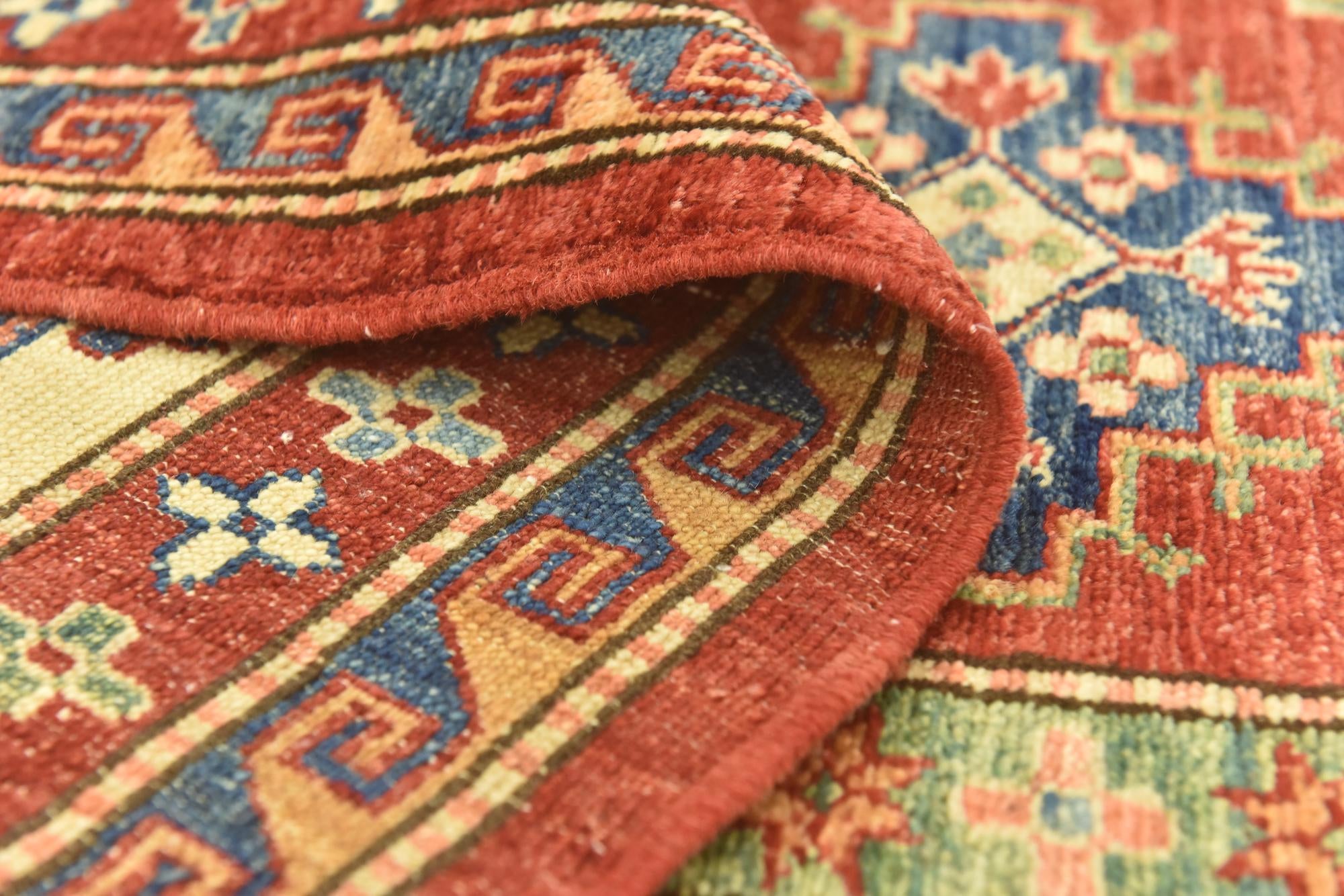 5' 10 x 8' 3 Hand Knotted Kazak Oriental Rug