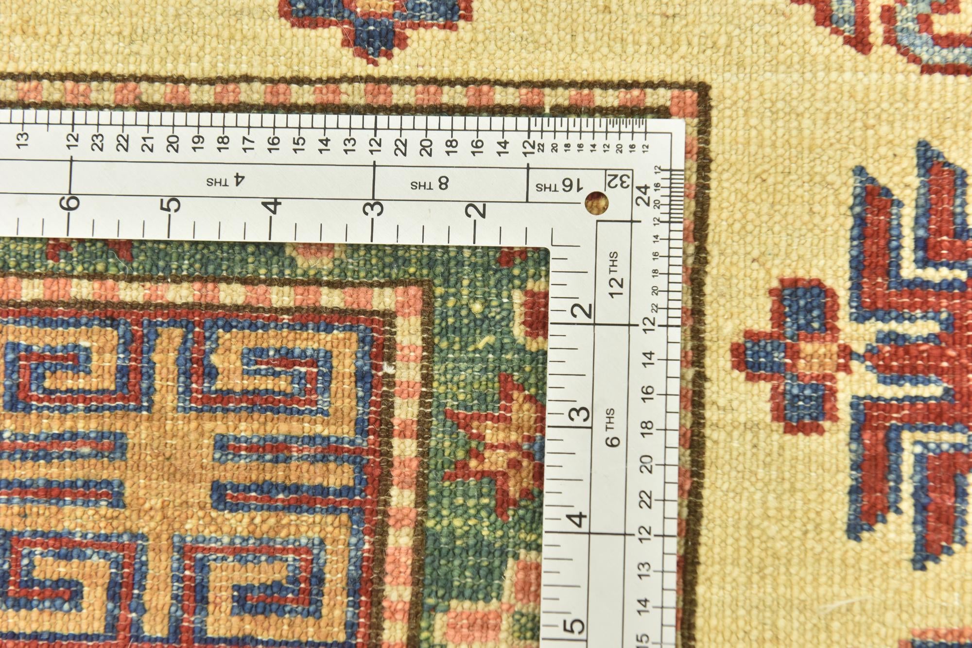 5' 10 x 8' 3 Hand Knotted Kazak Oriental Rug