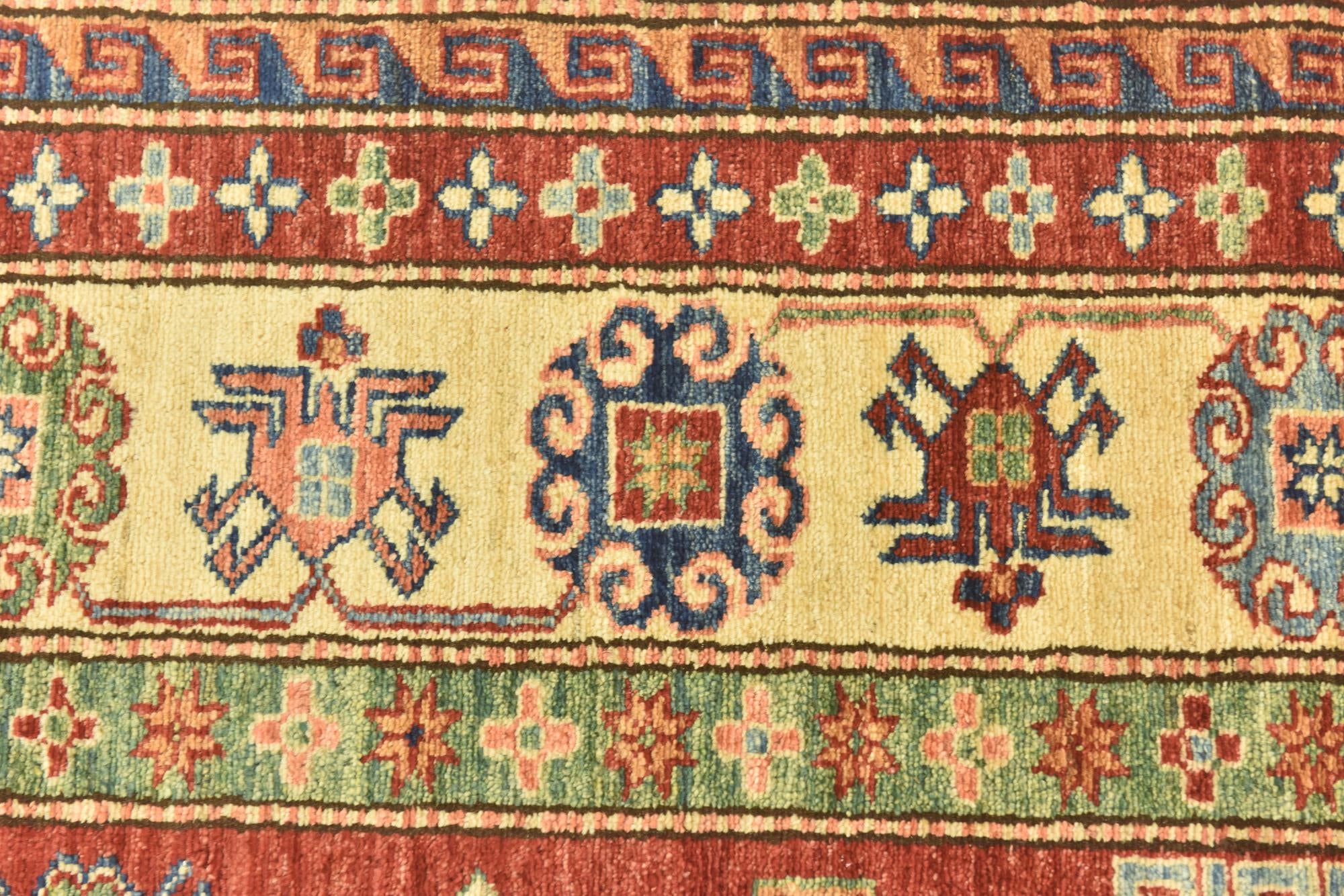 5' 10 x 8' 3 Hand Knotted Kazak Oriental Rug