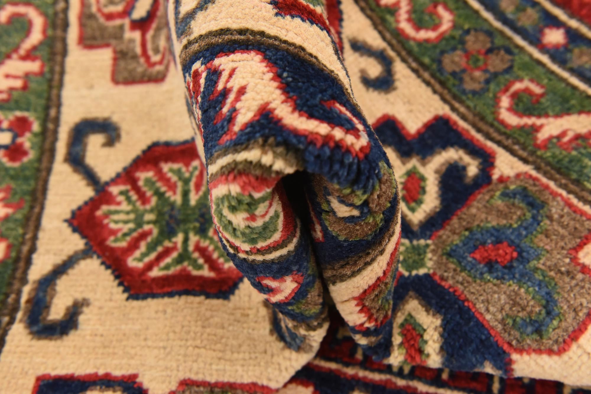 6' 1 x 8' 11 Hand Knotted Kazak Rug