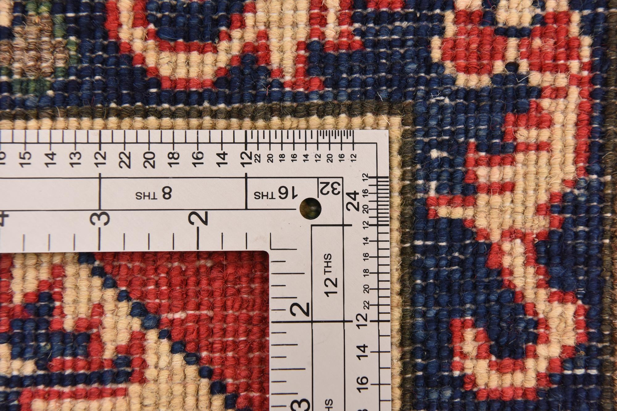 6' 1 x 8' 11 Hand Knotted Kazak Rug