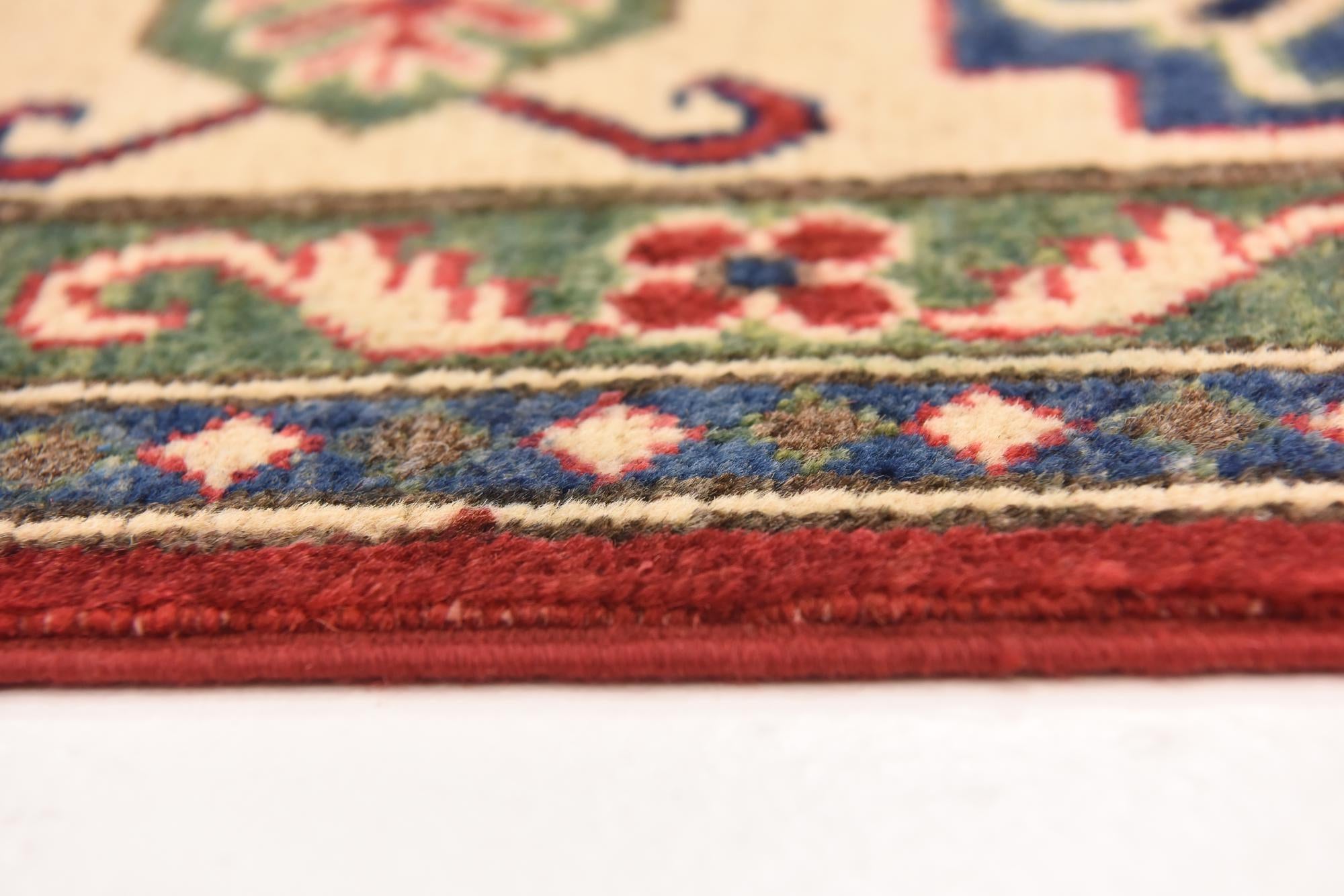 6' 1 x 8' 11 Hand Knotted Kazak Rug