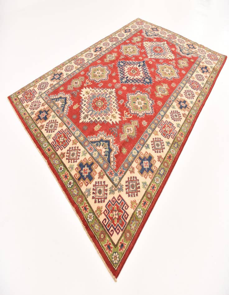 Detail image of 6' 4 x 9' 8  Hand Knotted Kazak Rug