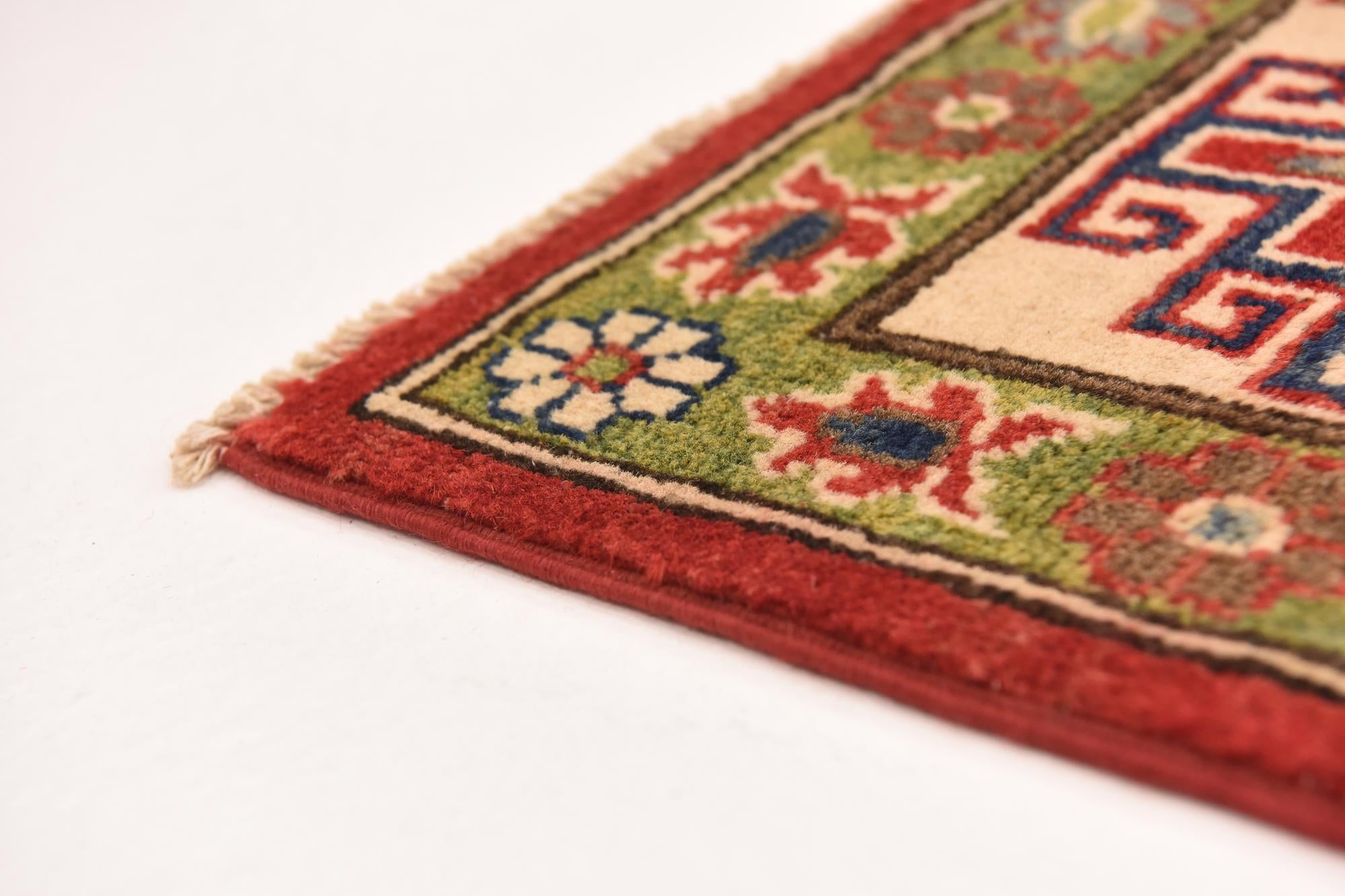 6' 4 x 9' 8 Hand Knotted Kazak Rug