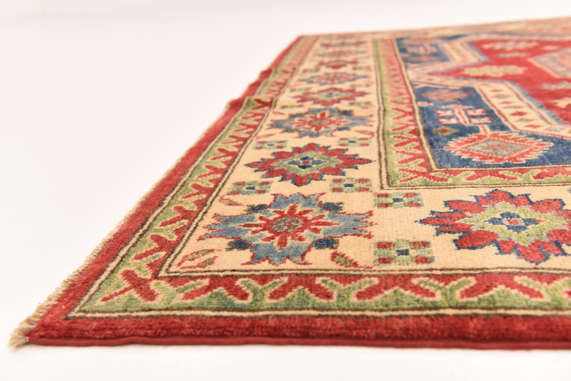 180cm x 270cm Hand Knotted Kazak Rug