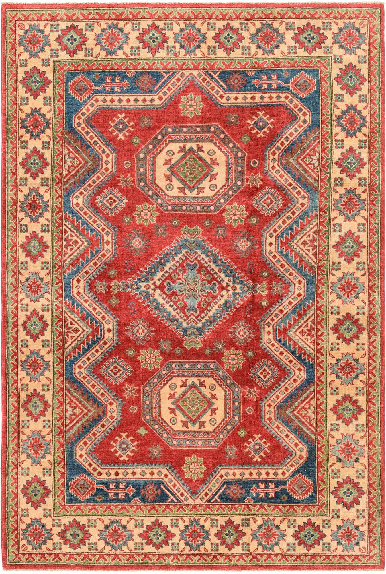 180cm x 270cm Hand Knotted Kazak Rug